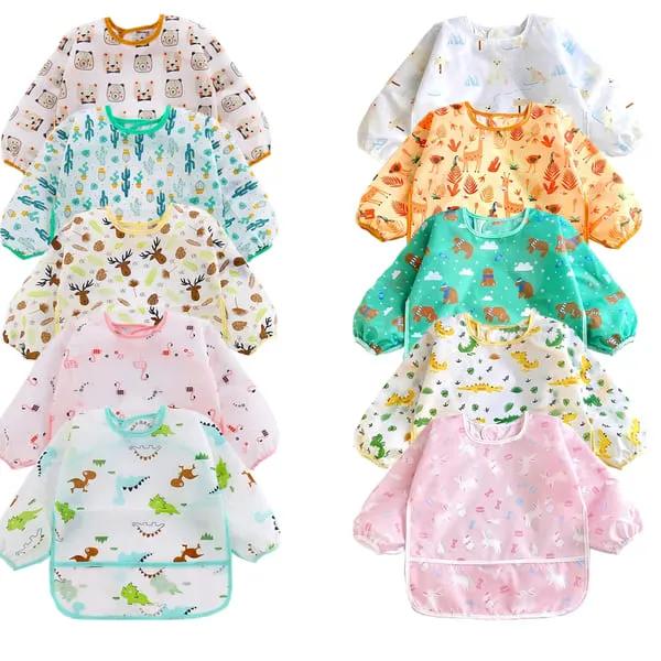 Waterproof, Soft & Adjustable Feeding Bibs for Newborns