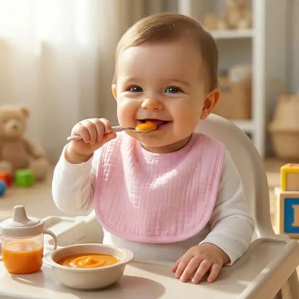 MamaSuzi 4-Layer Ultra-Soft Cotton Bibs